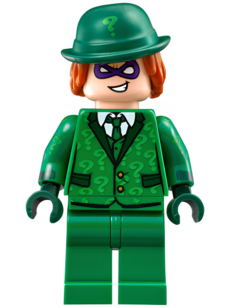 Минифигурка Lego Super Heroes The Riddler - Suit and Tie, Hat with Hair sh0334 U